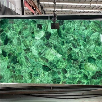 Green Crystal Agate Semiprecious Stone Tiles