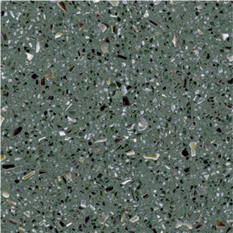 Green Terrazzo Floor Tiles For Interior Dining Room