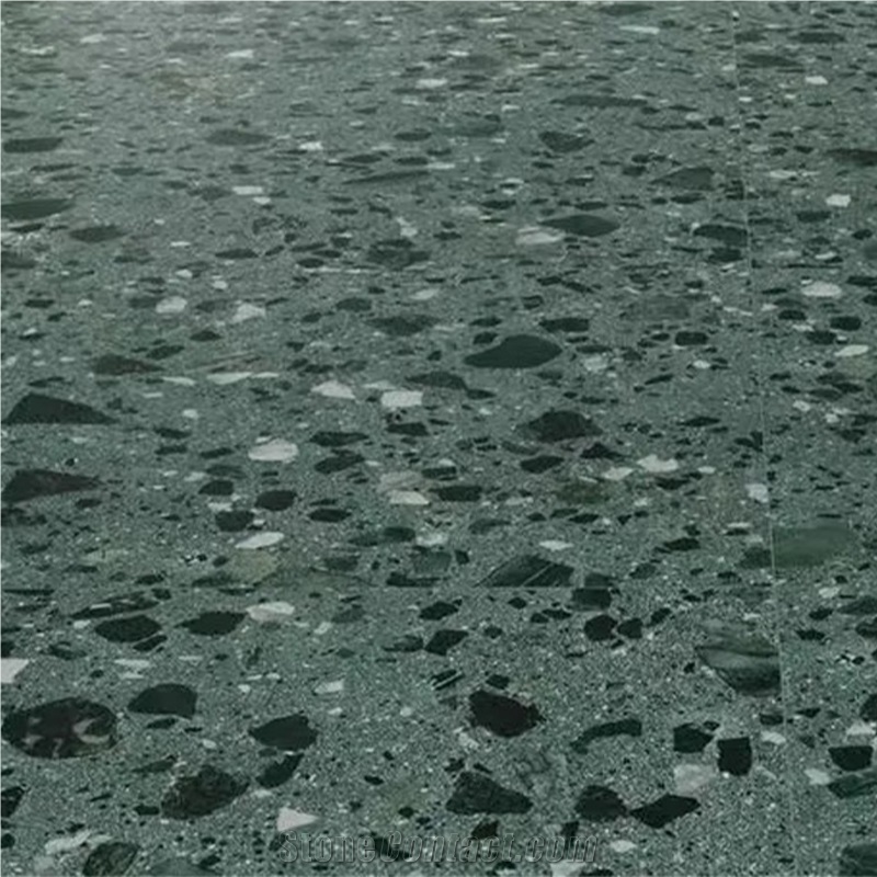 Green Terrazzo Floor Tiles For Interior Dining Room