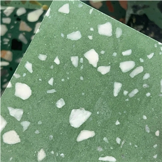 Green Terrazzo Floor Tiles For Interior Dining Room