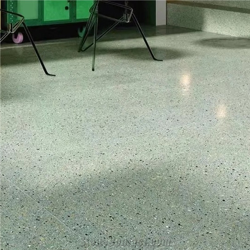 Green Terrazzo Floor Tiles For Interior Dining Room