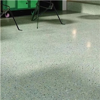 Green Terrazzo Floor Tiles For Interior Dining Room