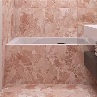 Pink Terrazzo Floor Tiles For Bathroom Wall Design