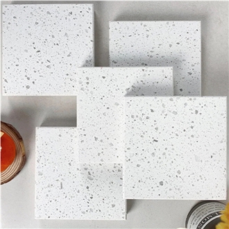 White Terrazzo Floor Tiles For Bathroom Floor Design