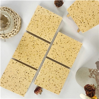 Yellow Terrazzo Floor Tiles For Home Living Room Design Slab