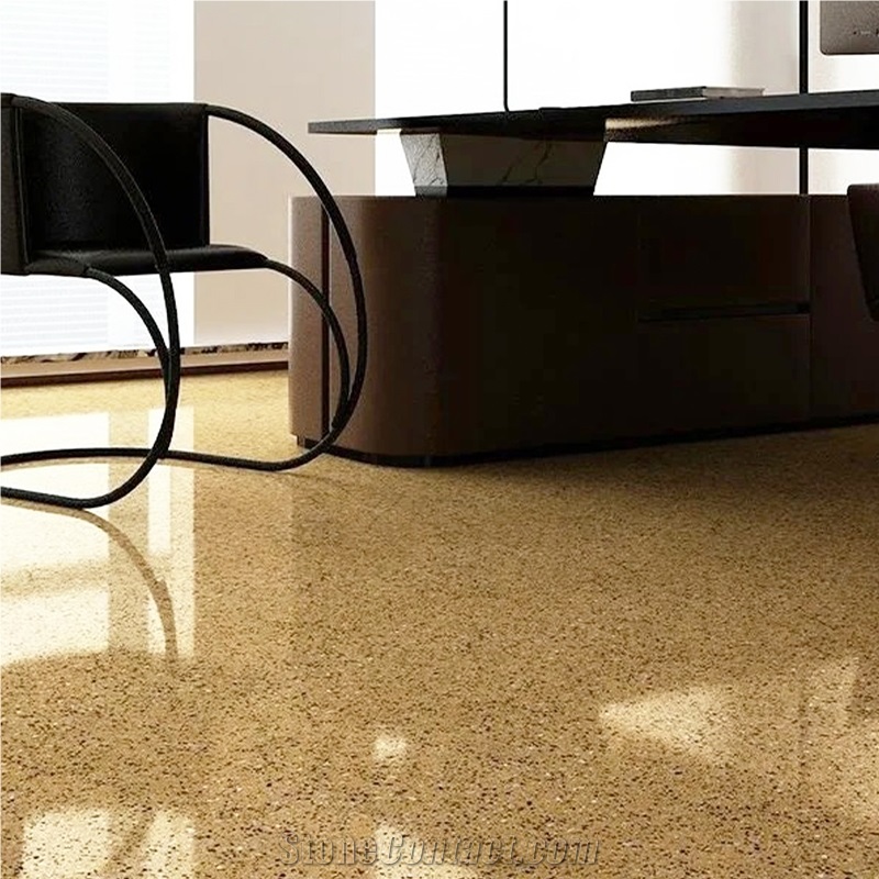 Yellow Terrazzo Floor Tiles For Home Living Room Design Slab