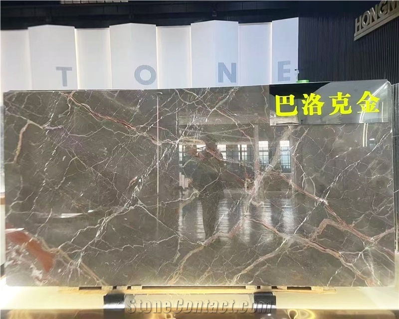 Ombra Di Caravaggio Marble Slabs Bathroom Floor