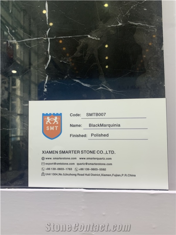 China Black Marquina Marble Slabs And Tiles