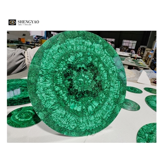 2025 Luxury Green Malachite Stone Pattern Semiprecious Slabs