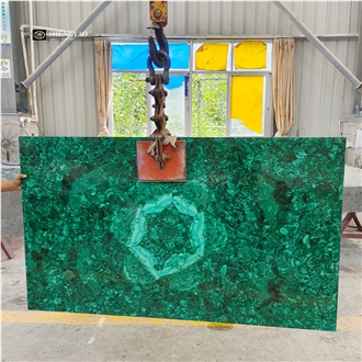 2025 Luxury Green Malachite Stone Pattern Semiprecious Slabs