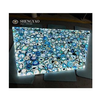 Agate Semiprecious Slabs Translucent Stone Flooring Tile