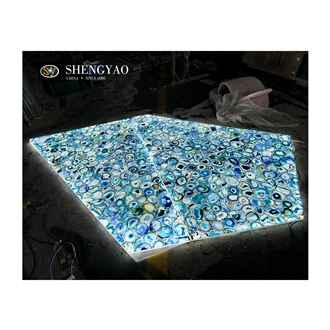 Agate Semiprecious Slabs Translucent Stone Flooring Tile