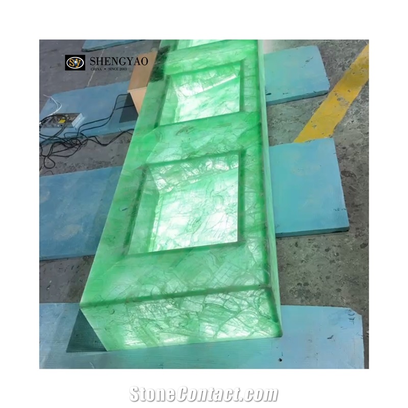 Green Fluorite Quartz Semiprecious Stone Bathroom Sink Commercial Bathroom Unit