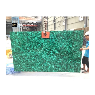 Green Natural Gemstone Malachite Semiprecious Stone Tiles