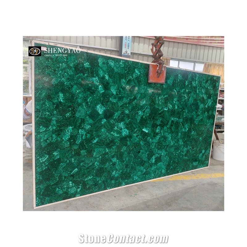 Large Size Natural Green Malachite Gemstone Slabs