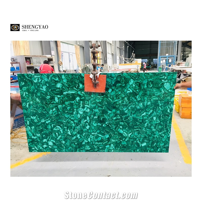 Large Size Natural Green Malachite Gemstone Slabs