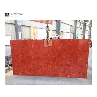 Luxury Red Ruby Gem Stone Slabs- Semiprecious Stone Slabs