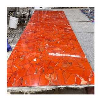 Luxury Red Ruby Gem Stone Slabs- Semiprecious Stone Slabs