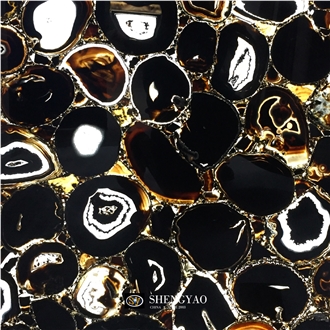 Rainbow Mix Agate Backlit Translucent Floor Gemstone Tiles