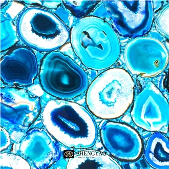 Red Natural Black Agate Translucent Stone Gemstone Tiles