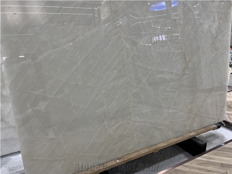 2CM White Onyx Slabs Polilshed