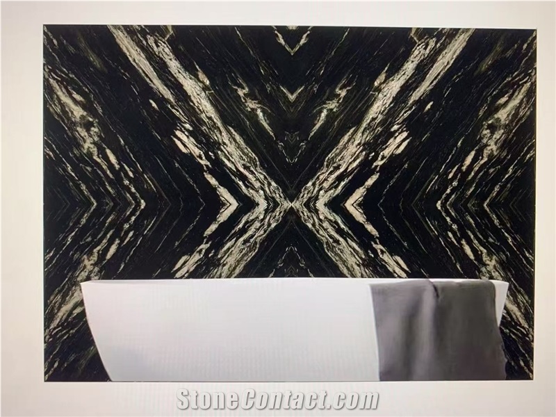 Brazil Cosmic Black Granite Slabs