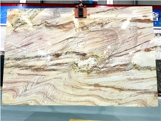 Crema Onicciato Quartzite  Nacarado Quartzite Slabs