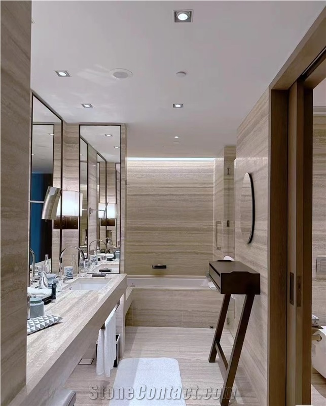 Good Polished Honed Italy Travertino Toscana Silver  Slabs