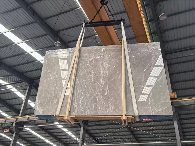 Good Price Turkey Cloud Dora Ash Marble Slab Tiles