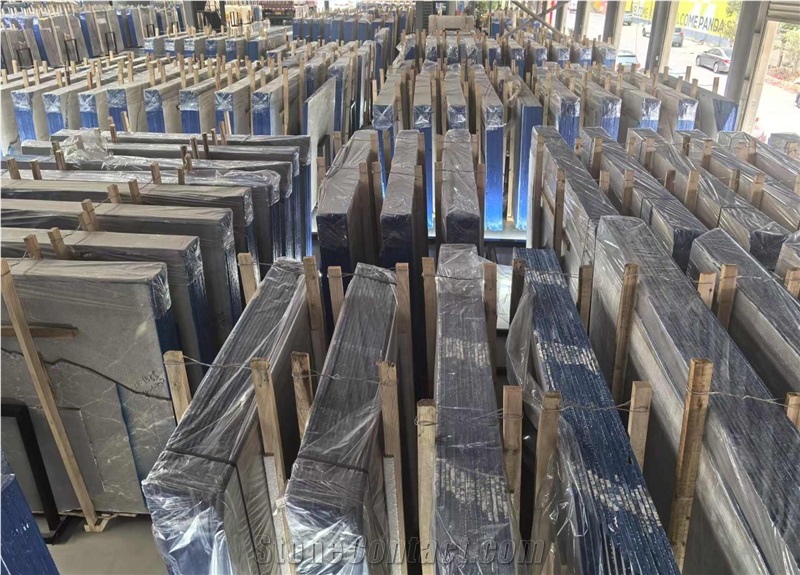 Good Price Turkey Cloud Dora Ash Marble Slab Tiles