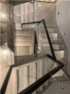 Good Price Turkey Cloud Dora Ash Marble Slab Tiles