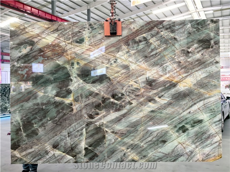 High Quality Emerald Marinace Quartzite Slabs