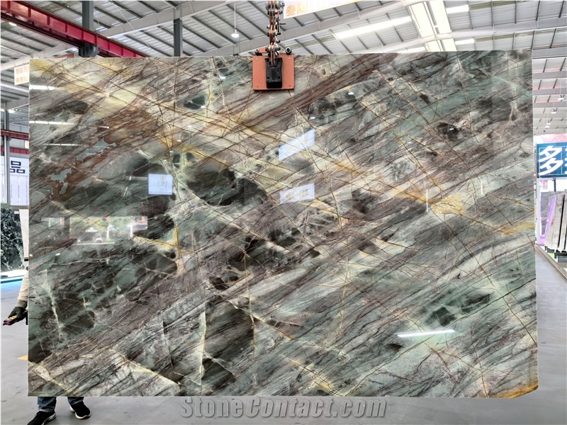 High Quality Emerald Marinace Quartzite Slabs