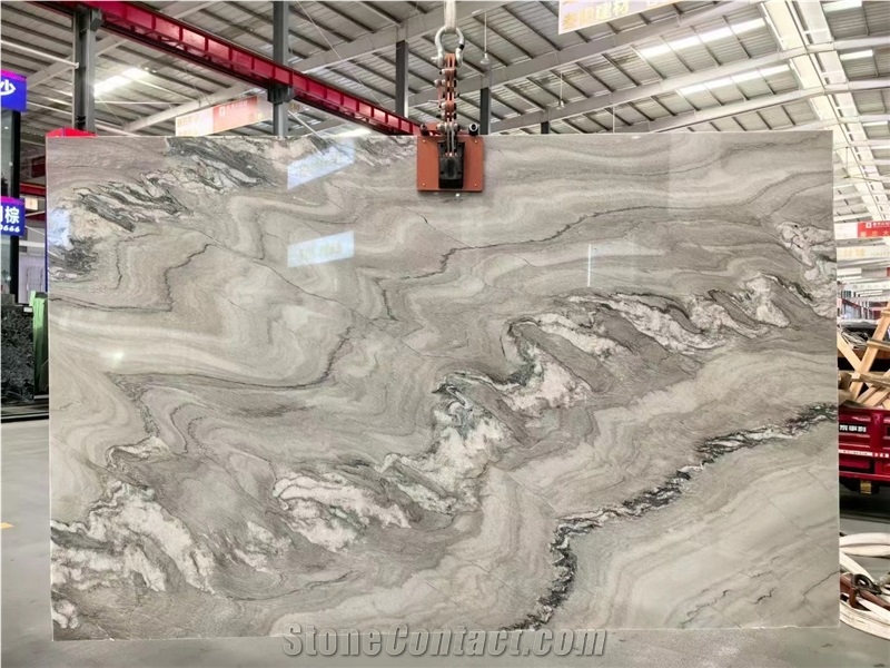 Macaubas Fantasy Quartzite Slabs For Wall Decoration