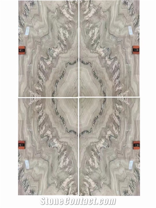 Macaubas Fantasy Quartzite Slabs For Wall Decoration