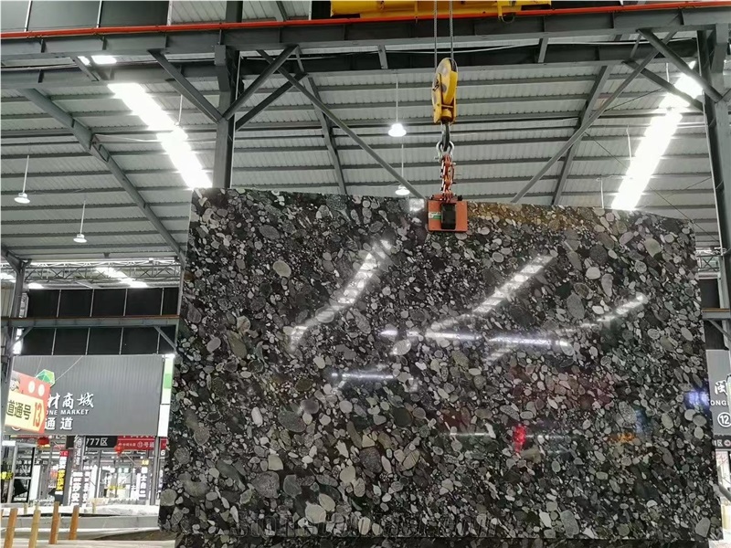 Marinace Black Granite Slabs