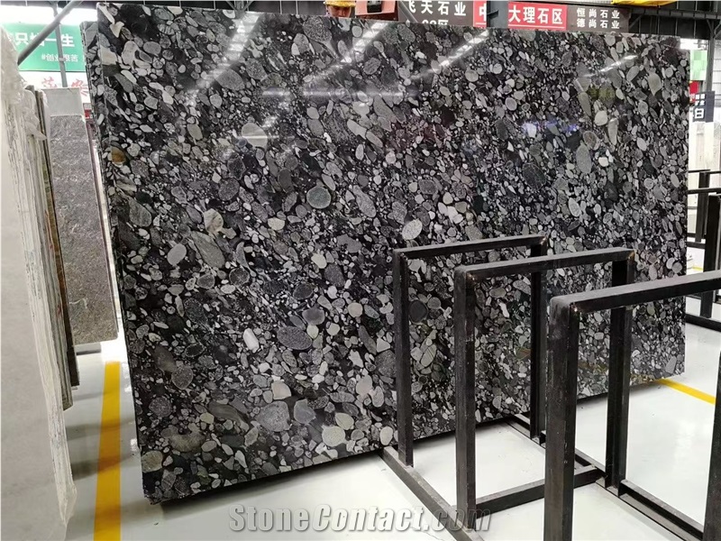 Marinace Black Granite Slabs