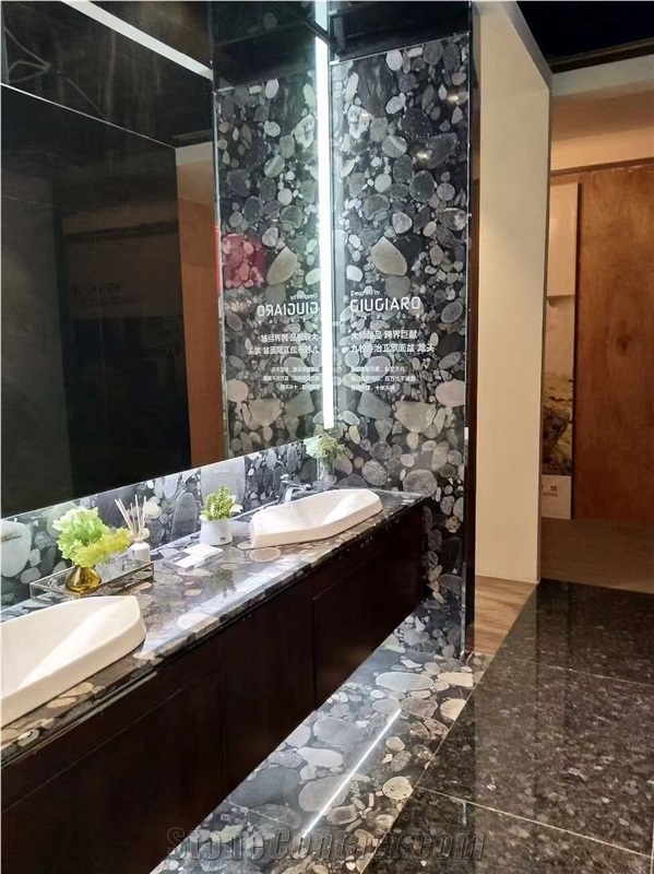 Marinace Black Granite Slabs