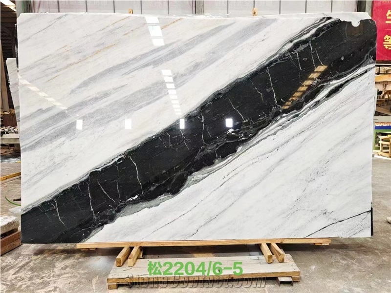 Panda White Marble Slabs Dalmata White Marble