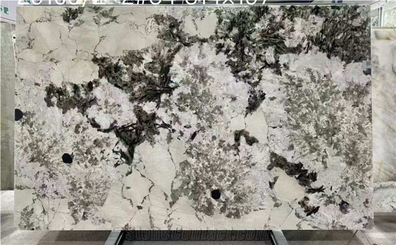 Peacock Sween White Crystal  Bianco Antico White  Slabs