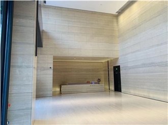 Silver Travertine Wall Tiles For Office Building