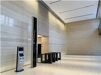 Silver Travertine Wall Tiles For Office Building