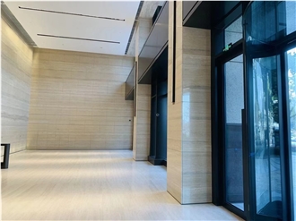 Silver Travertine Wall Tiles For Office Building