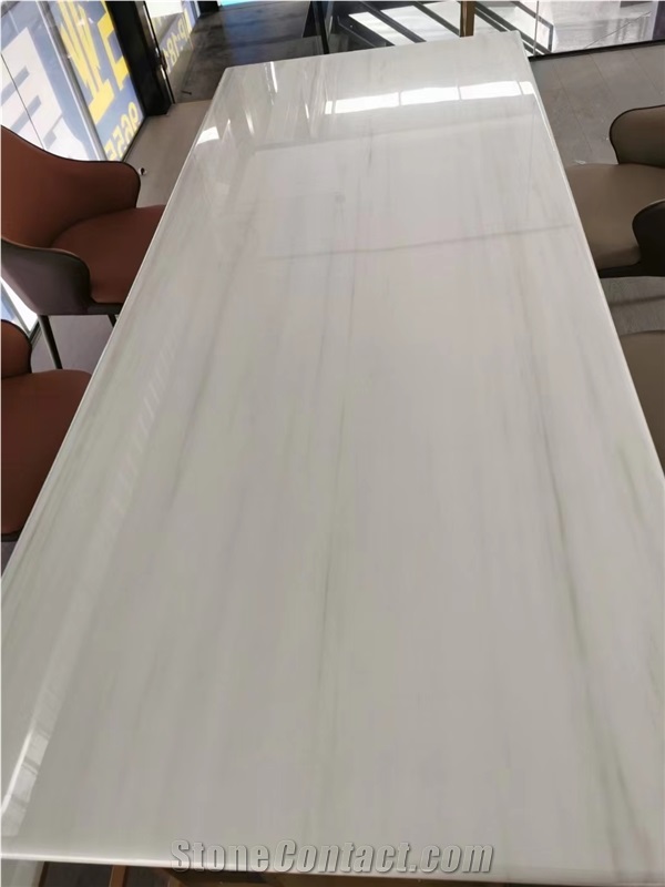 Turkey Bianco Dolomiti White Marble Slabs For Interior Use