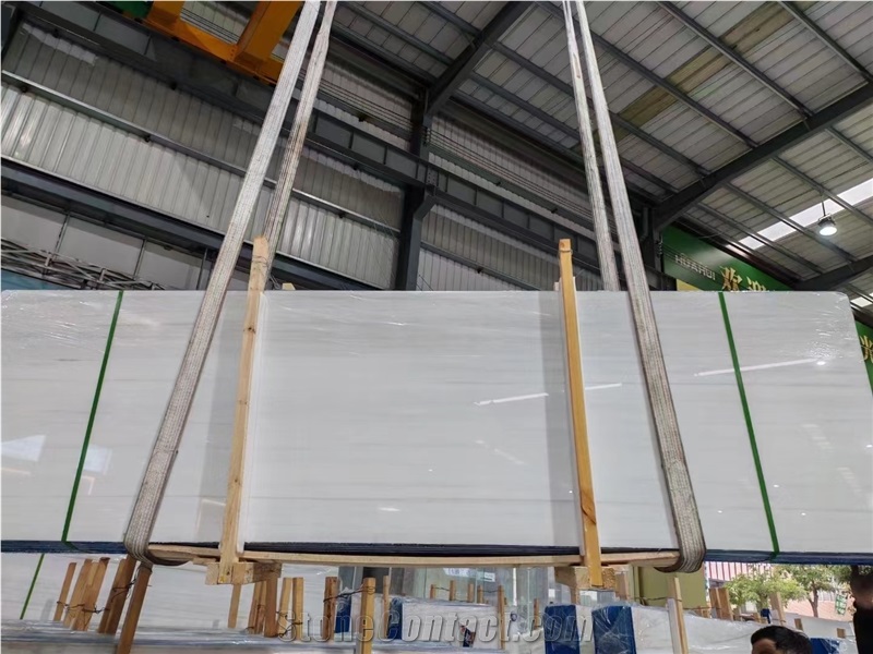 Turkey Bianco Dolomiti White Marble Slabs For Interior Use