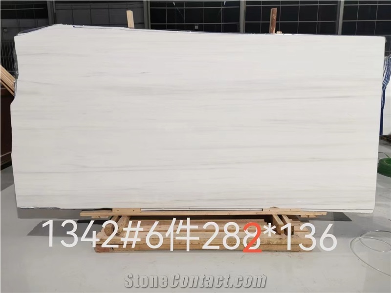 Turkey Bianco Dolomiti White Marble Slabs For Interior Use
