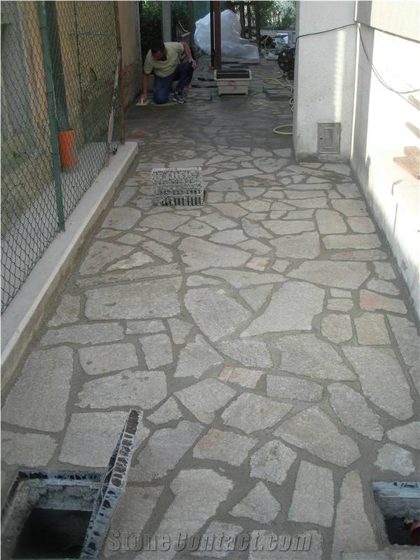 Gray-Beige Gneiss Patio Paving Tiles