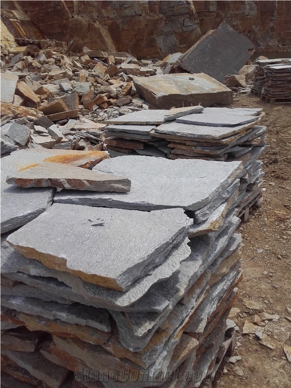 Gray-Beige Gneiss Patio Paving Tiles
