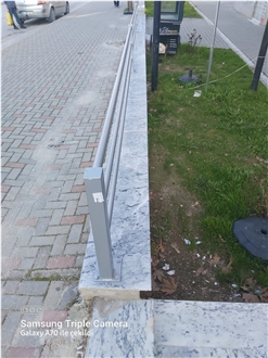 Antelope Grey Polished Marble Stone Steps Stone Risers