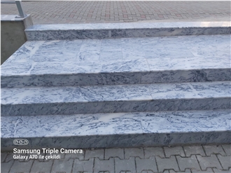 Antelope Grey Polished Marble Stone Steps Stone Risers